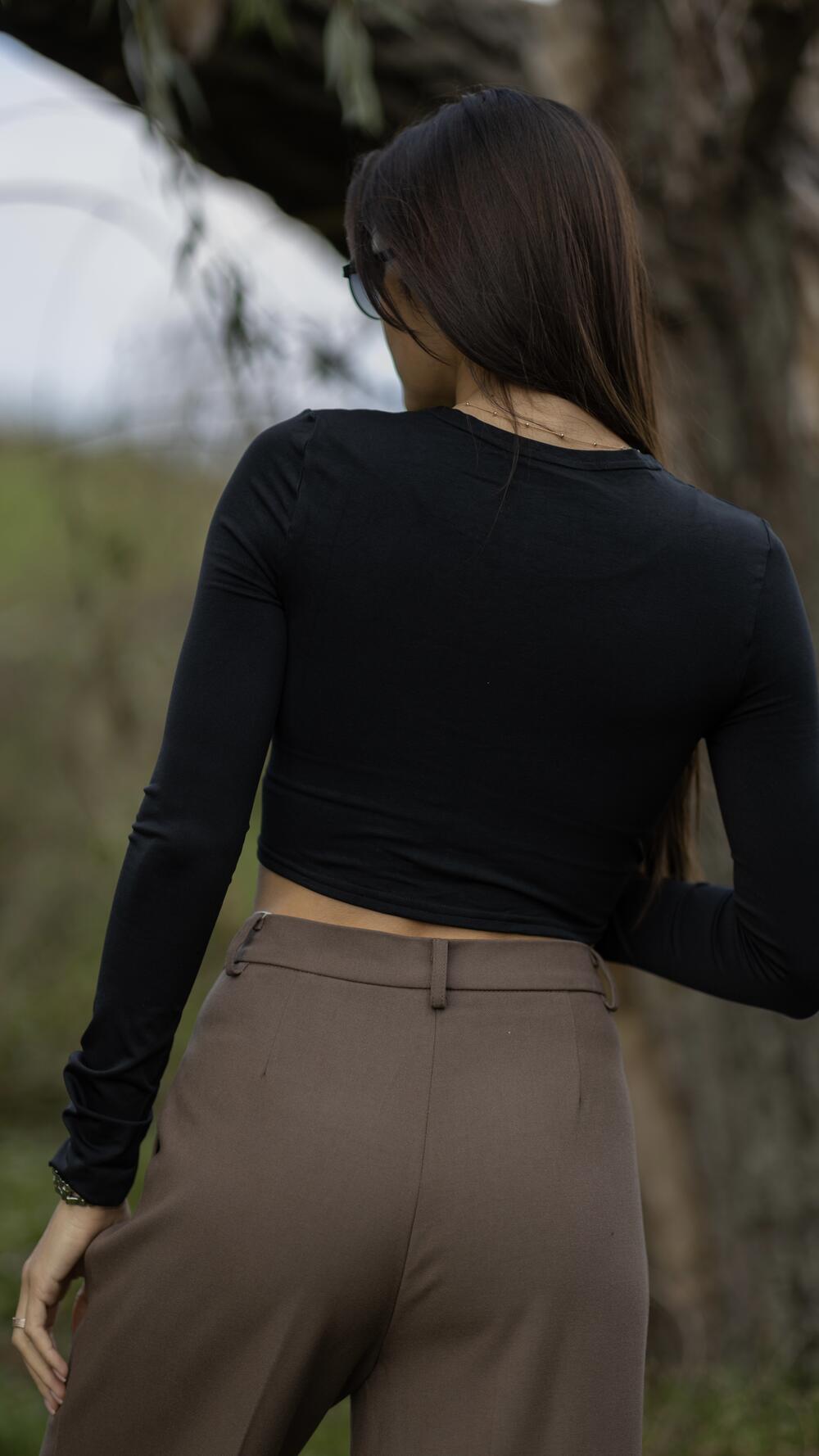 Брюки широкого крою з защипами, класичні made in Italy Шоколадний, M