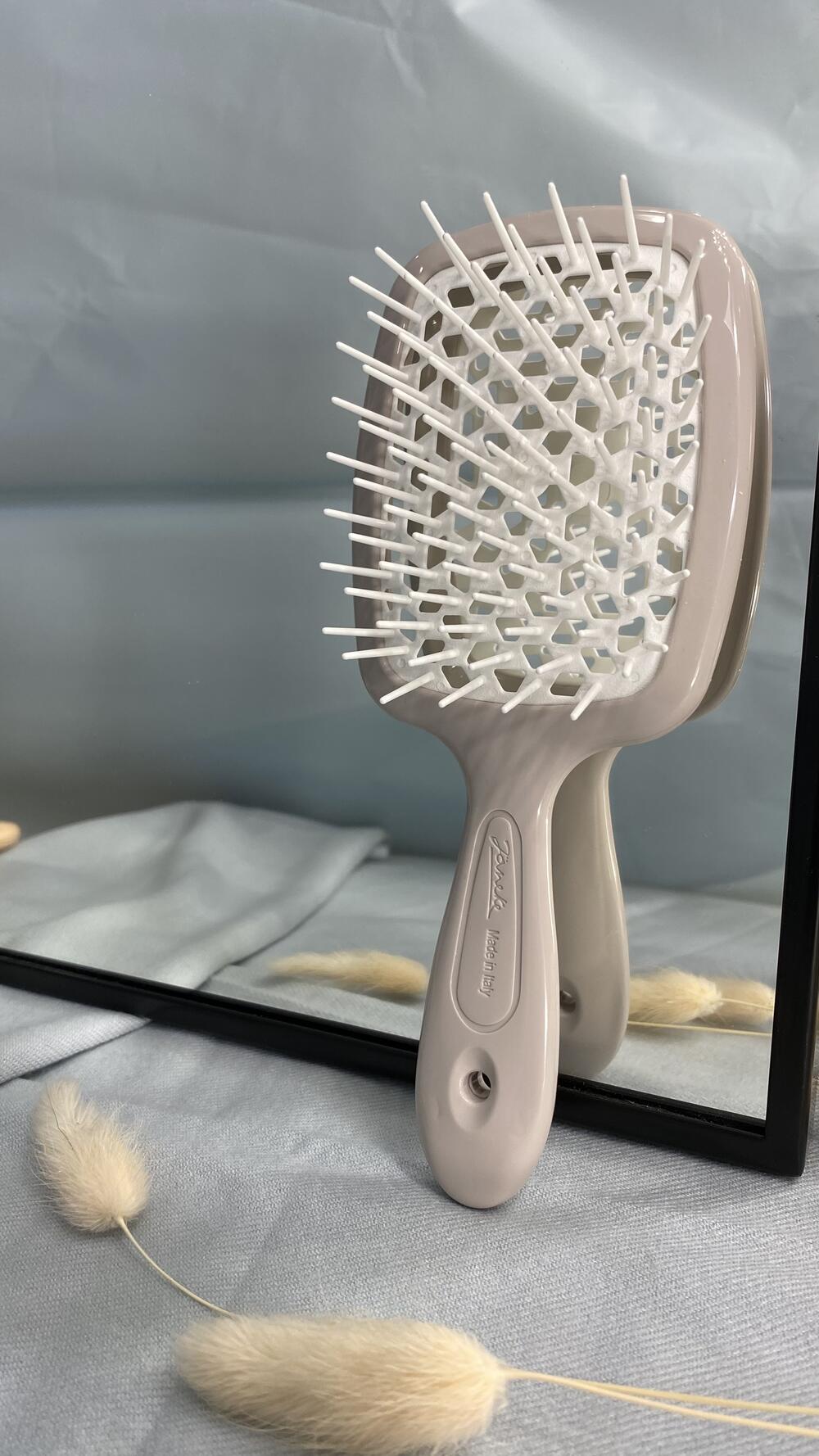 Гребінець для сушки феном велик. Janeke Тауп, Великий, З ергономічною ручкою