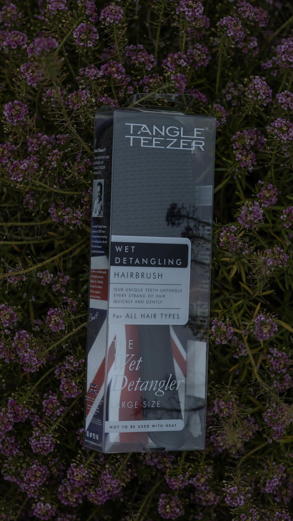 Гребінець для волосся Tangle Teezer the Large Wet Detangler Black Gloss, Великий, Wet