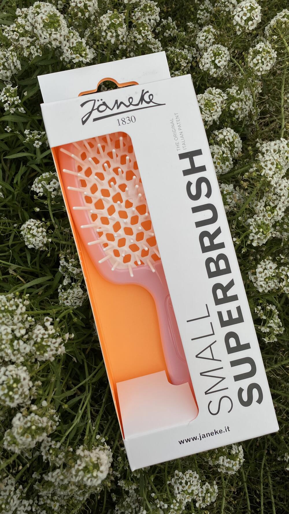 Гребінець для сушки феном велик. Janeke Sweet Pink, Великий, З ергономічною ручкою