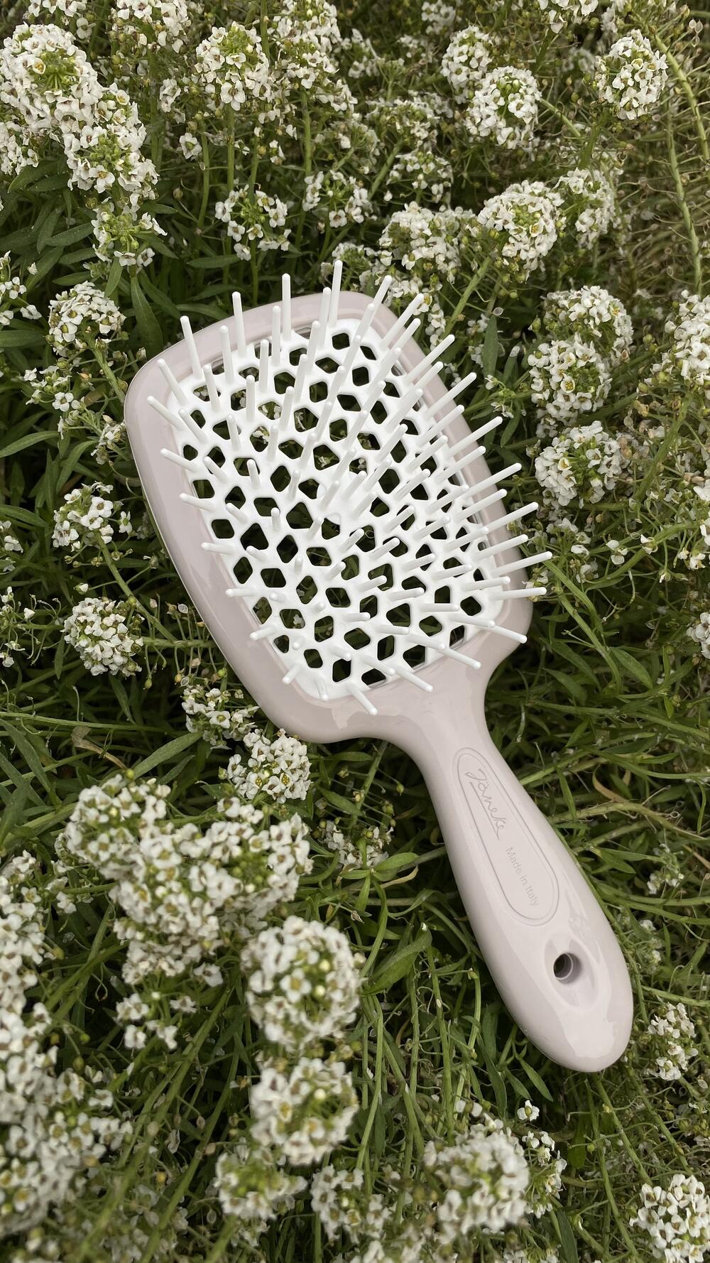 Гребінець для сушки феном серед. Janeke Тауп, Середній, З ергономічною ручкою