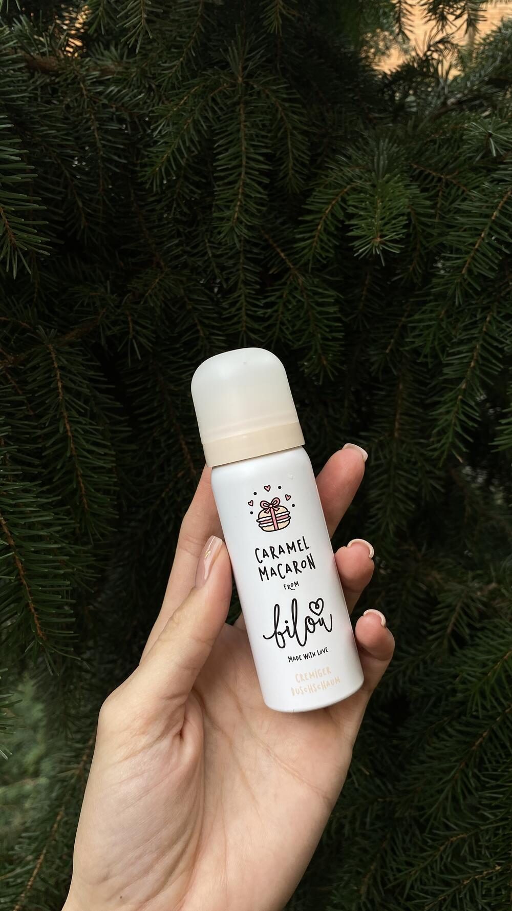 Пінка для душу міні версія 50 ml Bilou Caramel Maracon