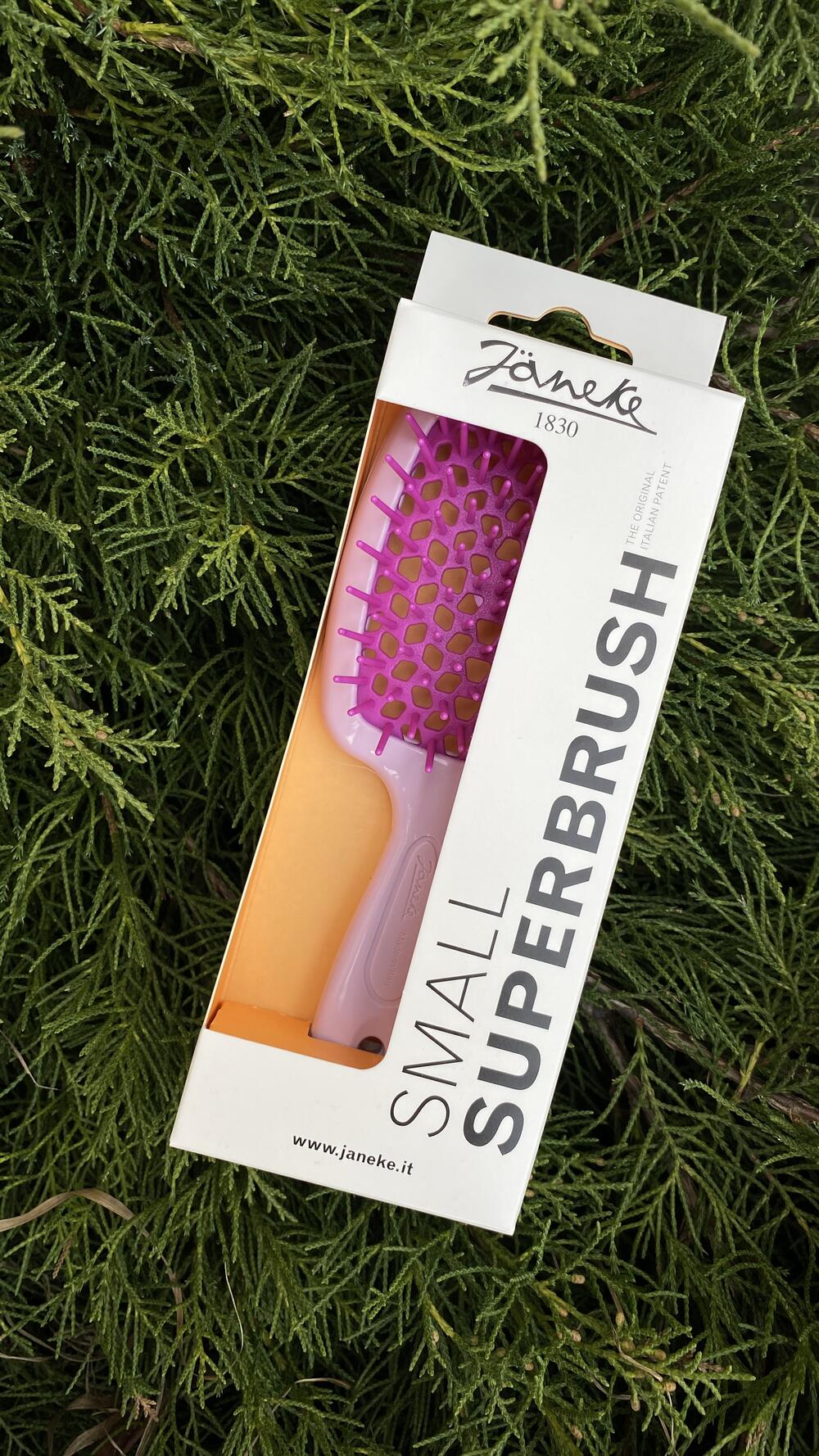 Гребінець для сушки феном серед. Janeke Lilac Sorbet, Середній, З ергономічною ручкою