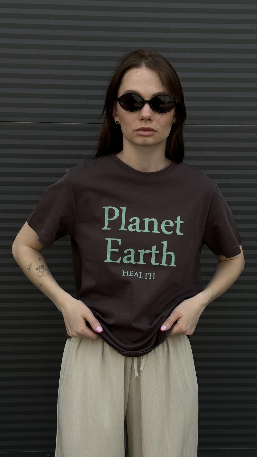 Футболка з принтом Planet 