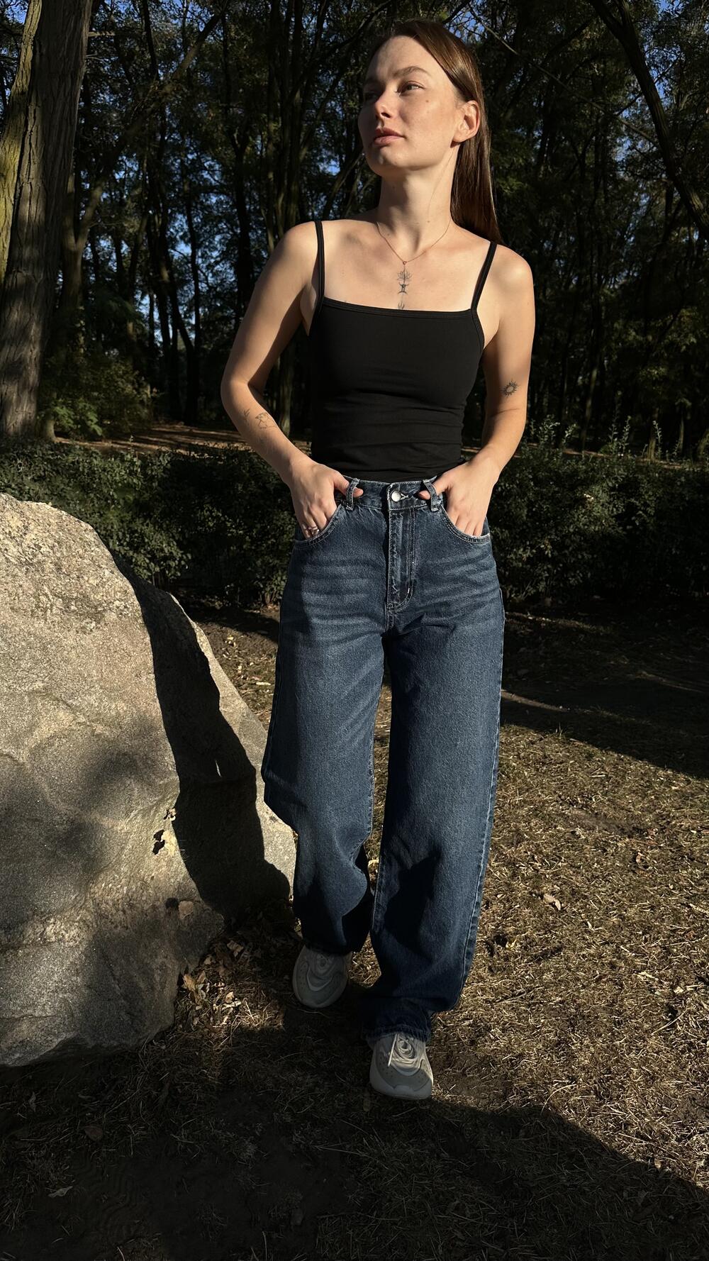 Джинси loose fit Nice Синій, 38