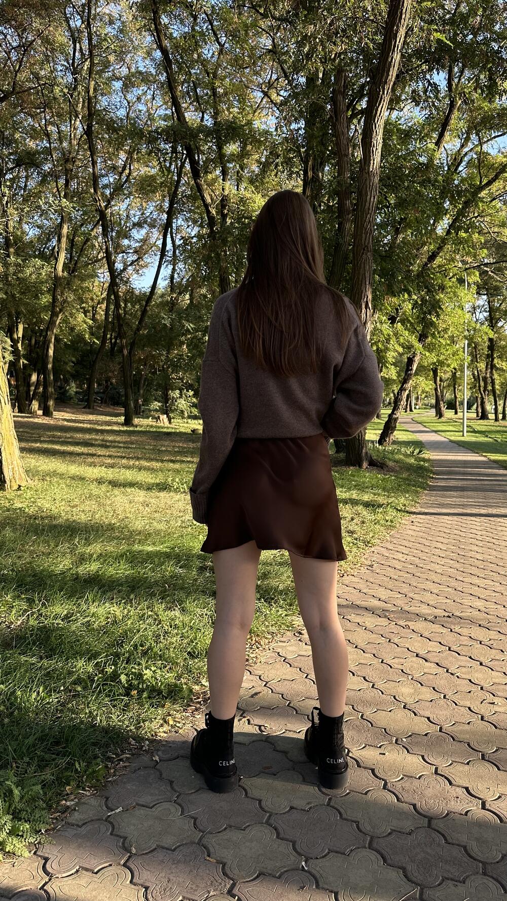 Спідничка коротка на резинці Morfin Шоколадний, S