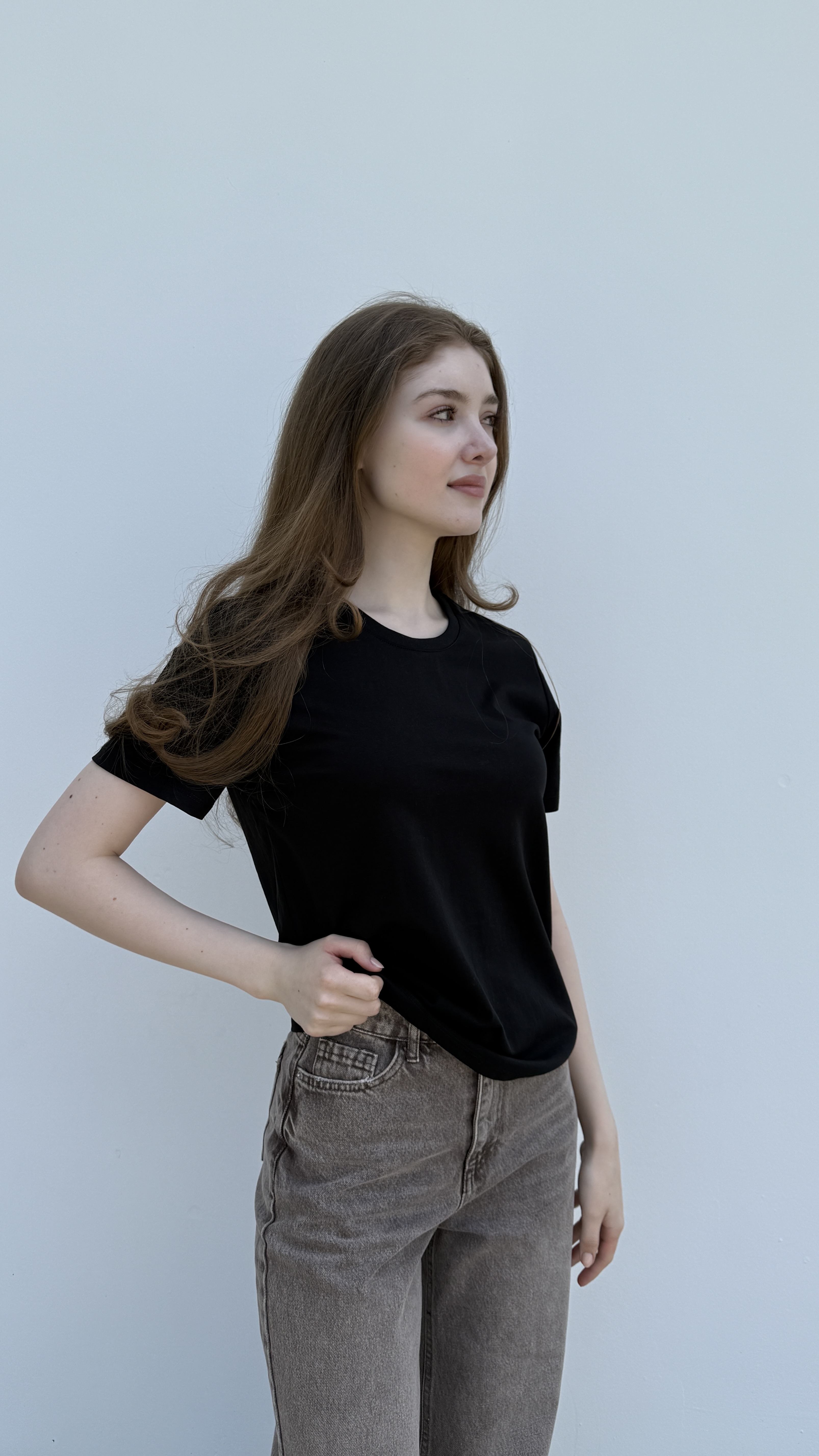 Футболка базова, без принту Rich Papa Чорний, Oversize