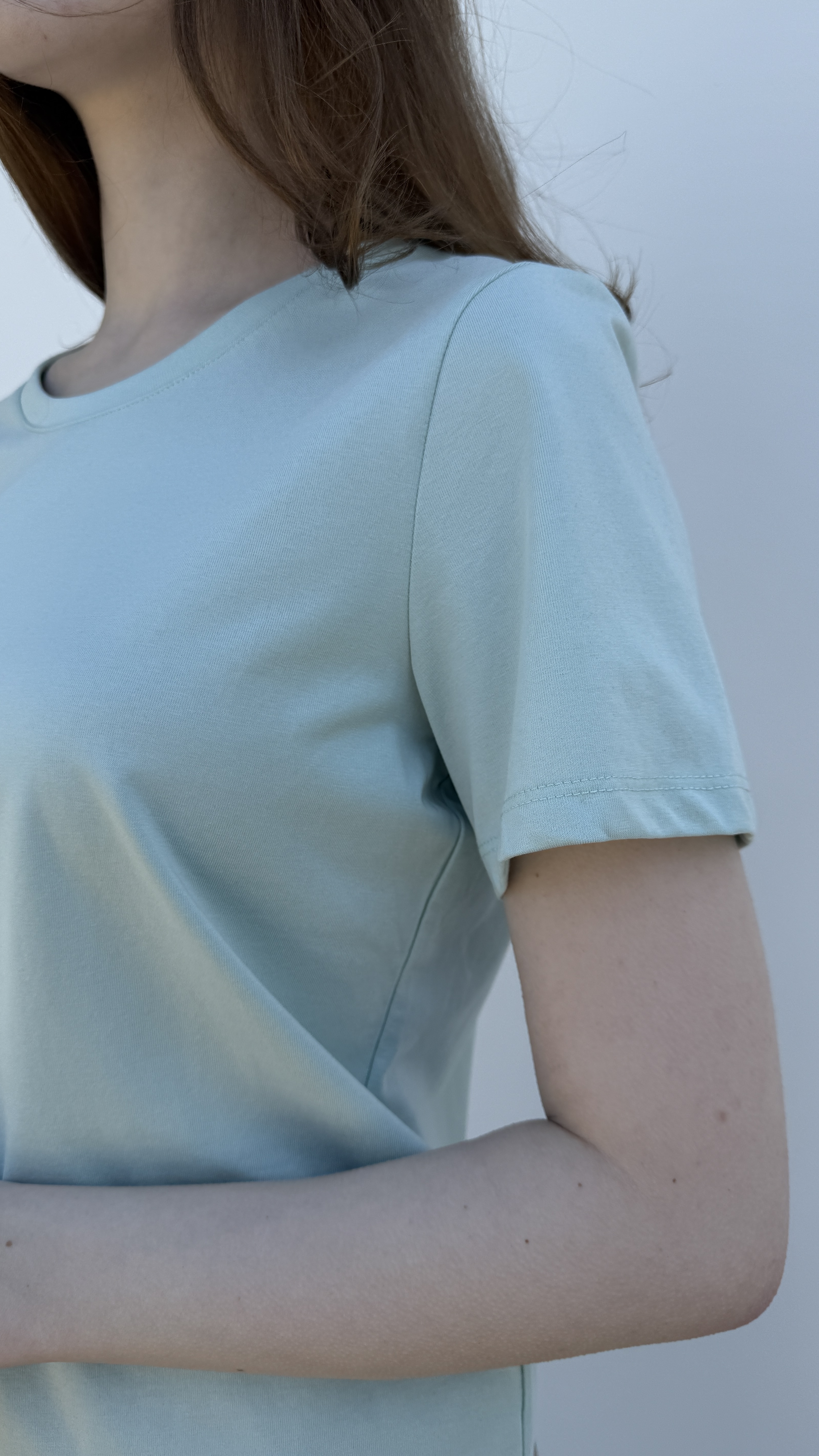 Футболка базова, без принту Rich Papa М'ятний, Oversize