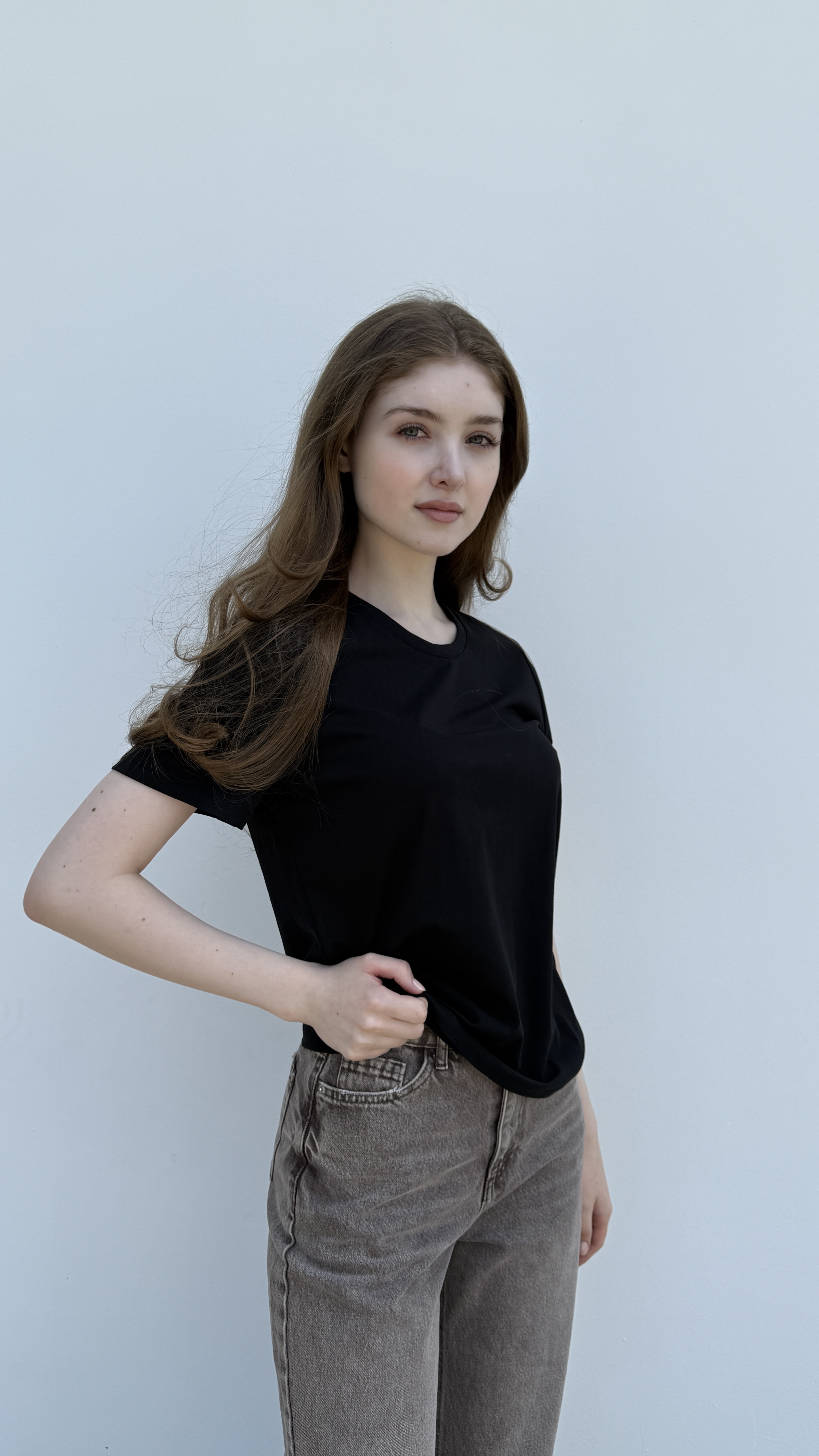 Футболка базова, без принту Rich Papa Чорний, Oversize