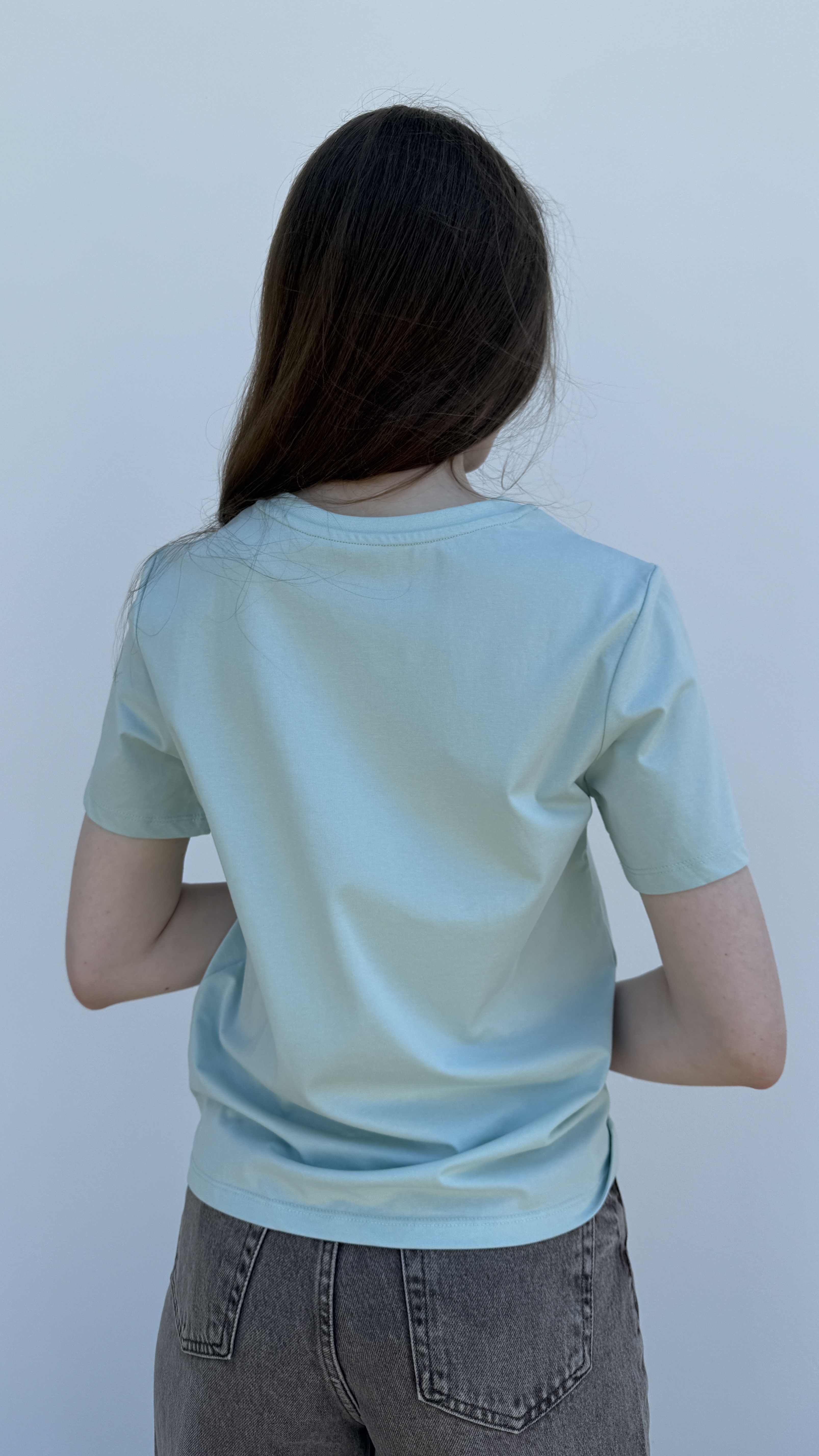 Футболка базова, без принту Rich Papa М'ятний, Oversize