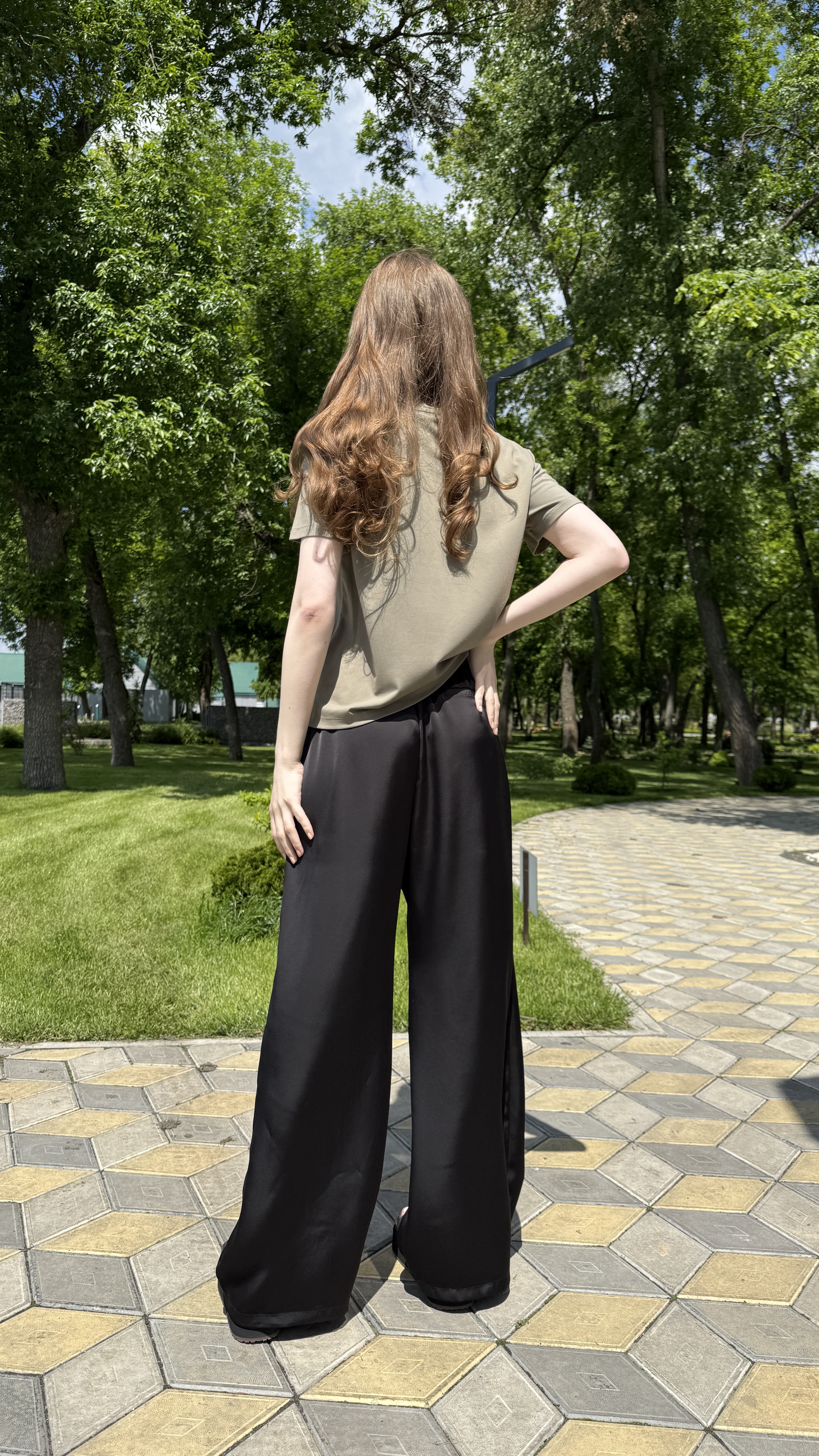 Футболка базова Humu Хакі, Oversize