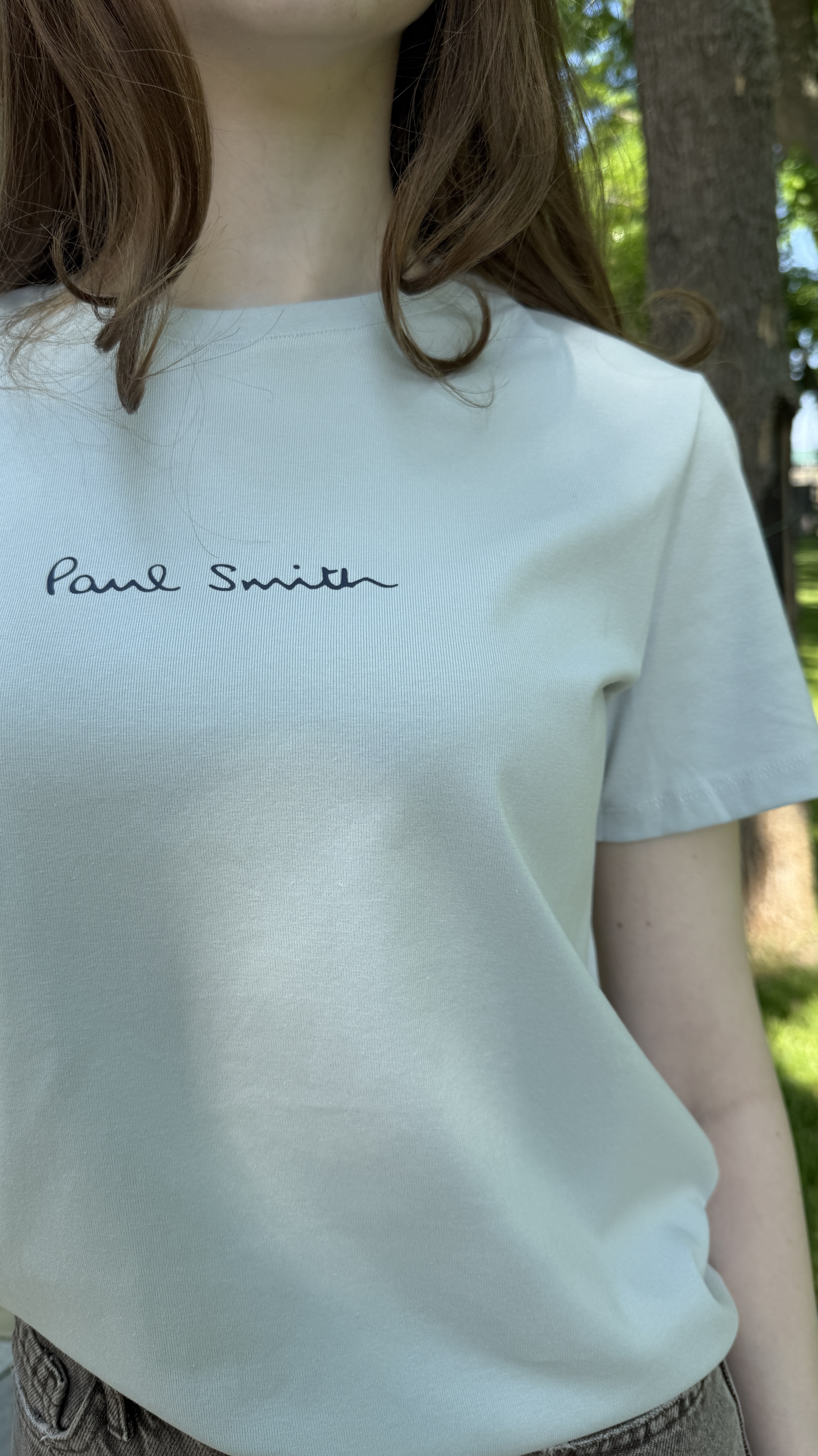 Футболка з принтом Paul Smith Сіро-блакитний, S/M