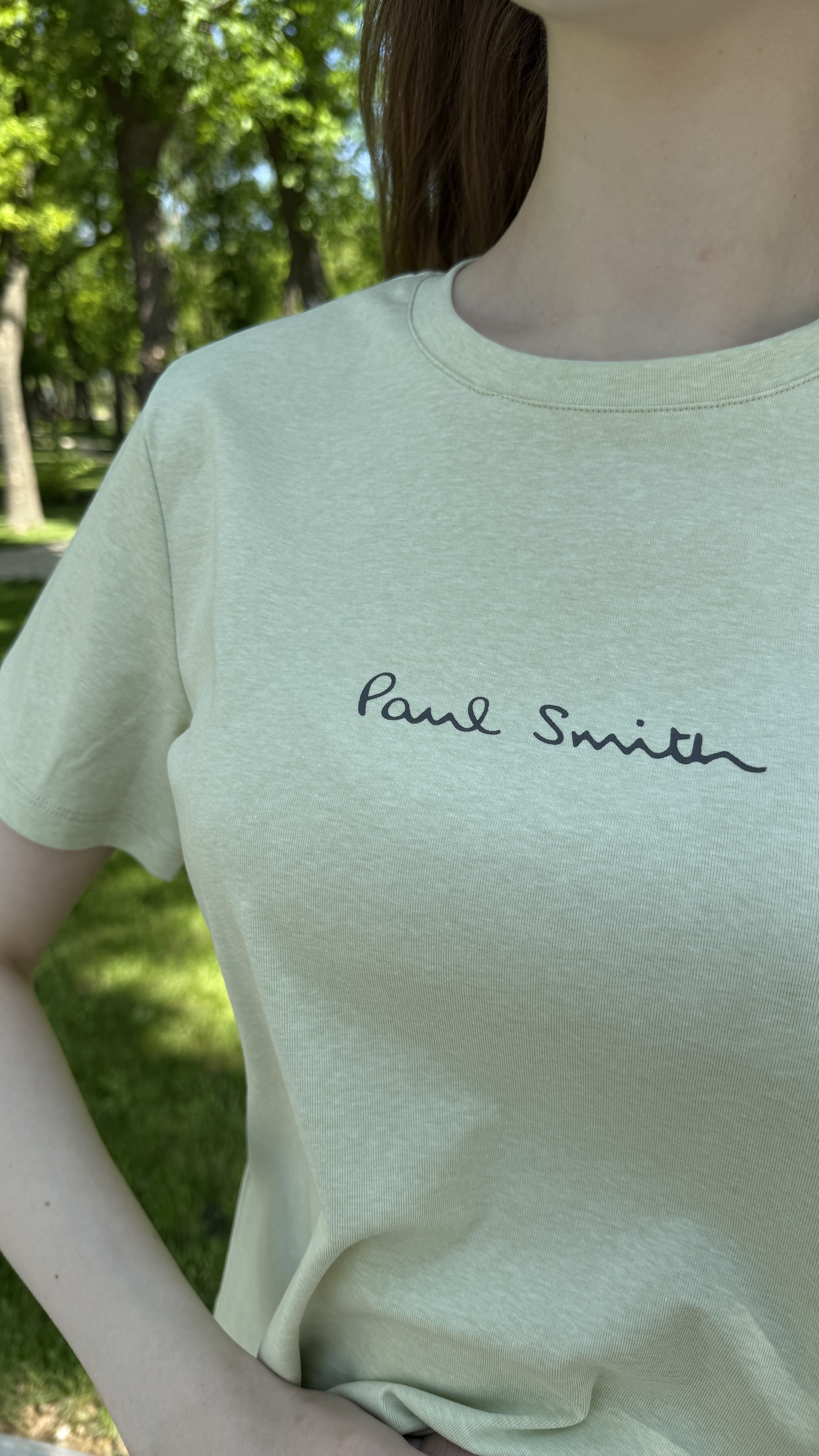 Футболка з принтом Paul Smith Фісташковий, S/M
