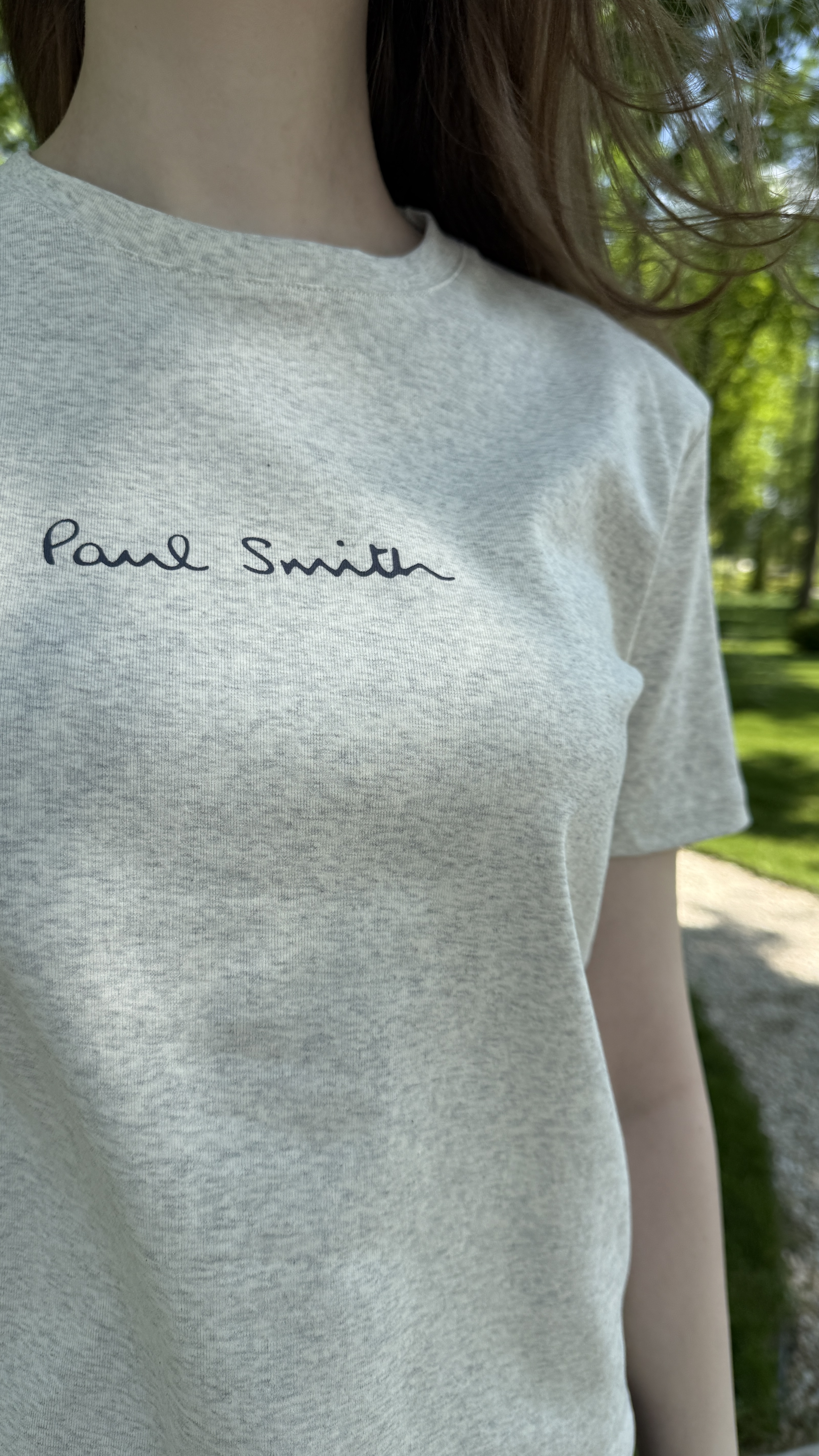 Футболка з принтом Paul Smith Сірий меланж, S/M