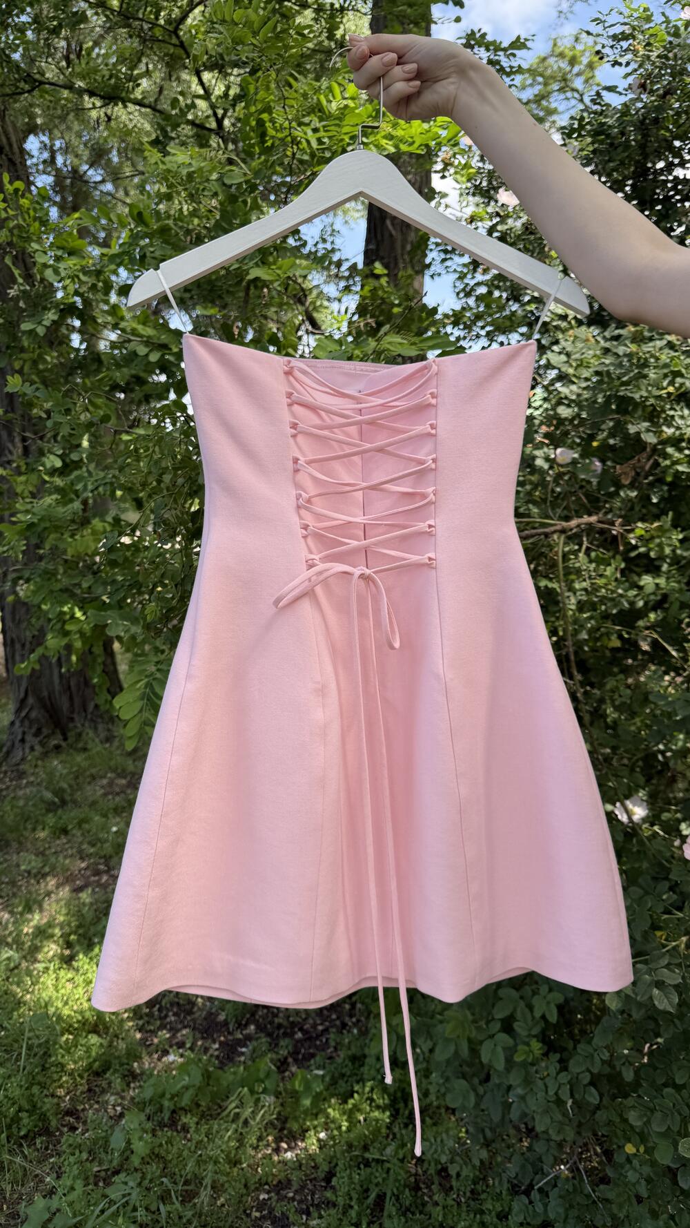 Сукня корсетна, коротка TRG Рожевий, XS