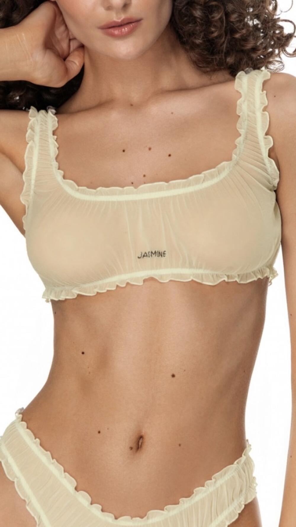 Бюстгальтер сіточка без кісточок 1622/1 Jasmine Жовтий, L