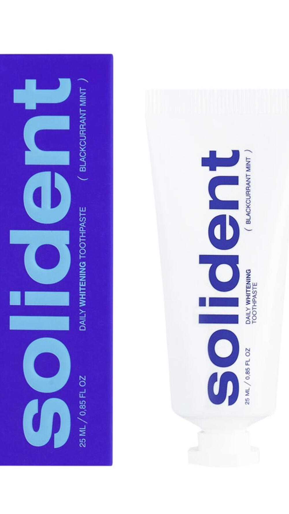 Щоденна відбілююча зубна паста 25ml  Solident 