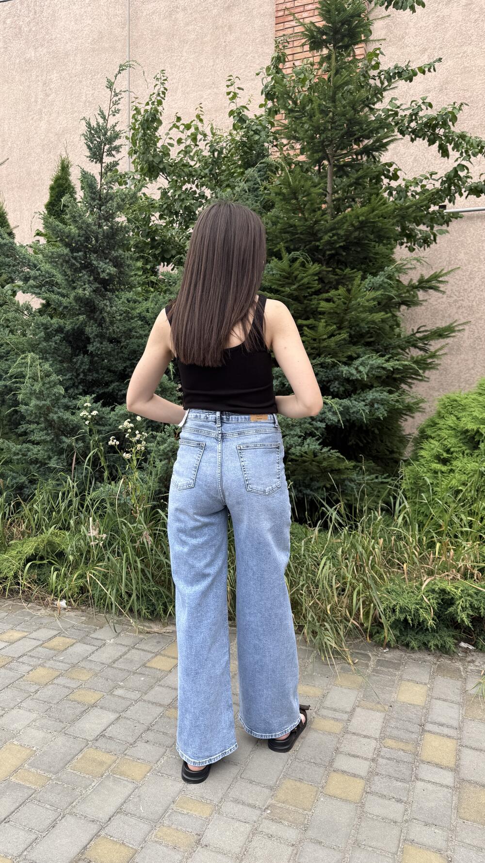 Джинси мод Wide leg 2506 It’s basic Блакитний, 42