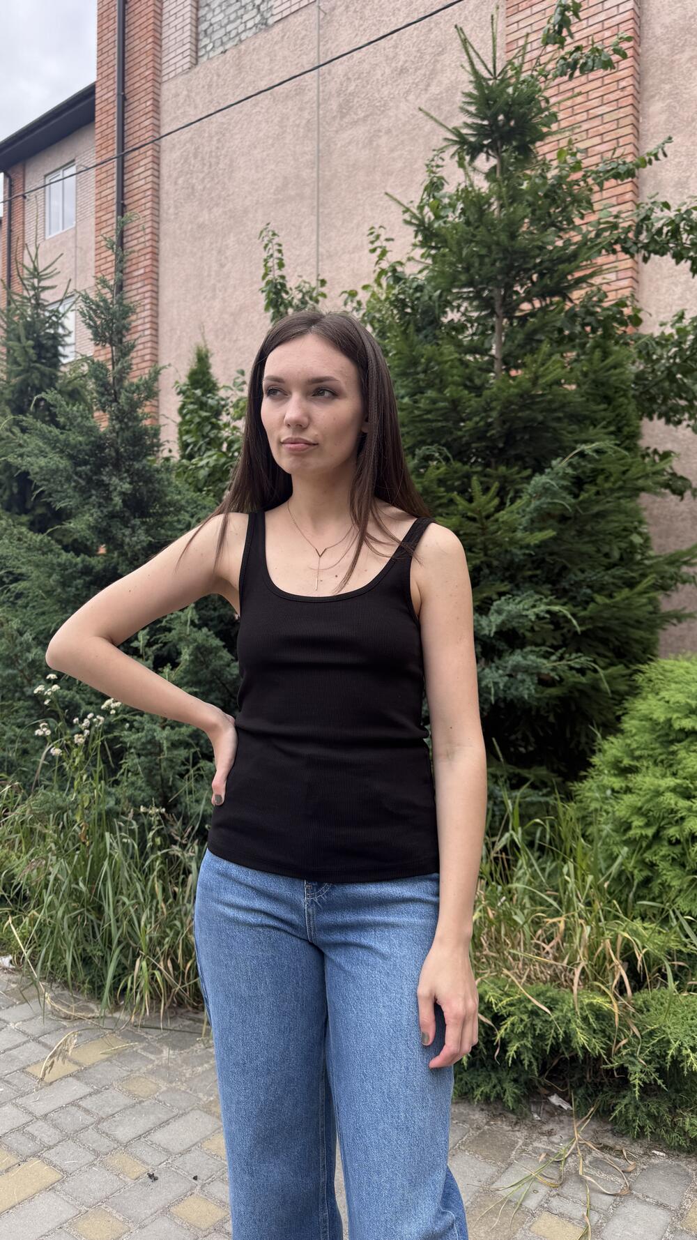 Майка 16219 Karol Чорний, S