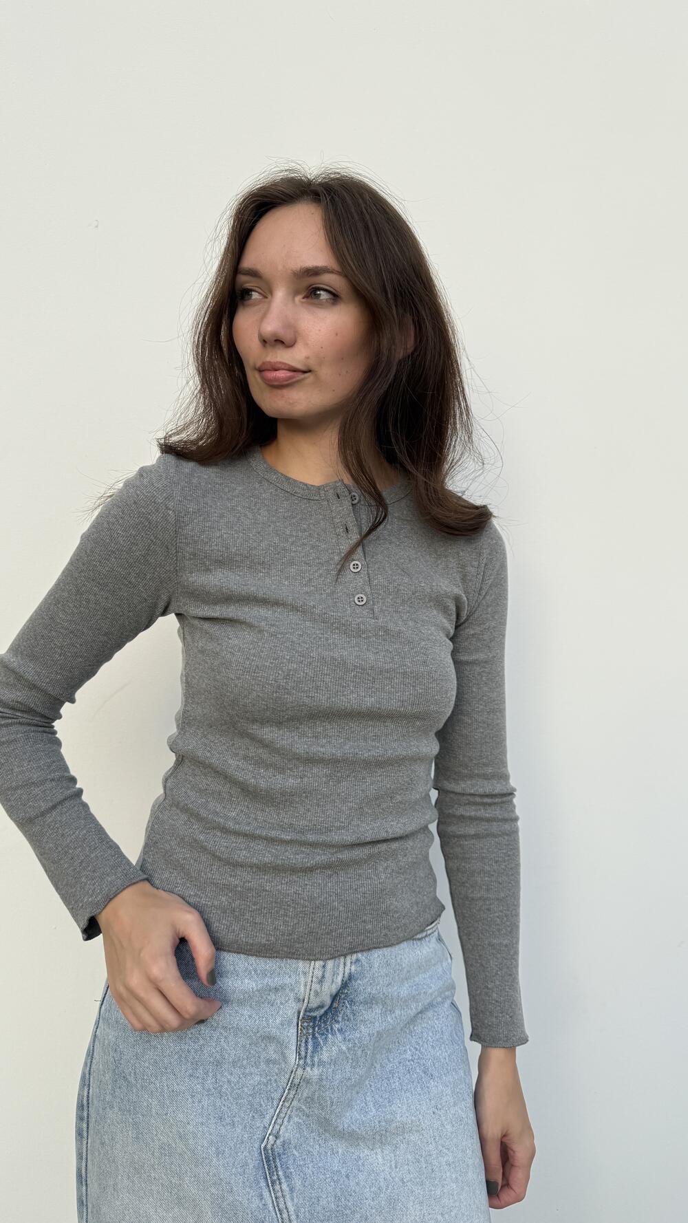Кофта Ivvi мод. 24140 Сірий, L