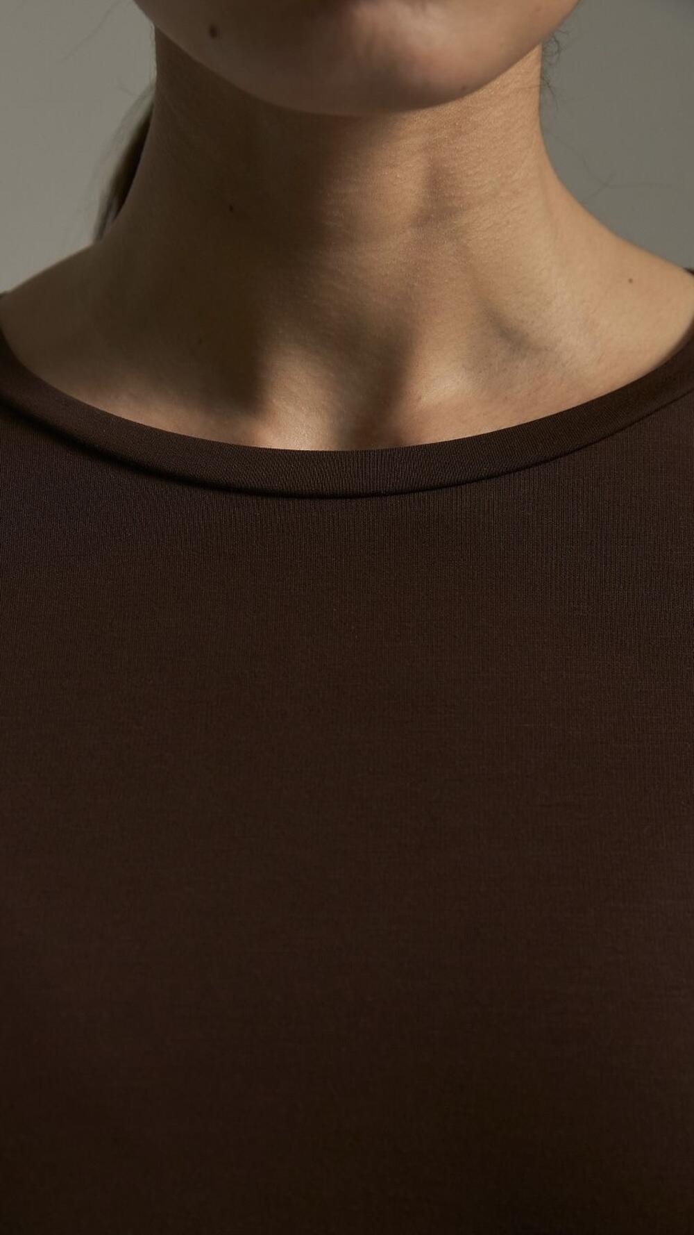 Лонгслів тонкий Джеремі Stimma Шоколадний, L