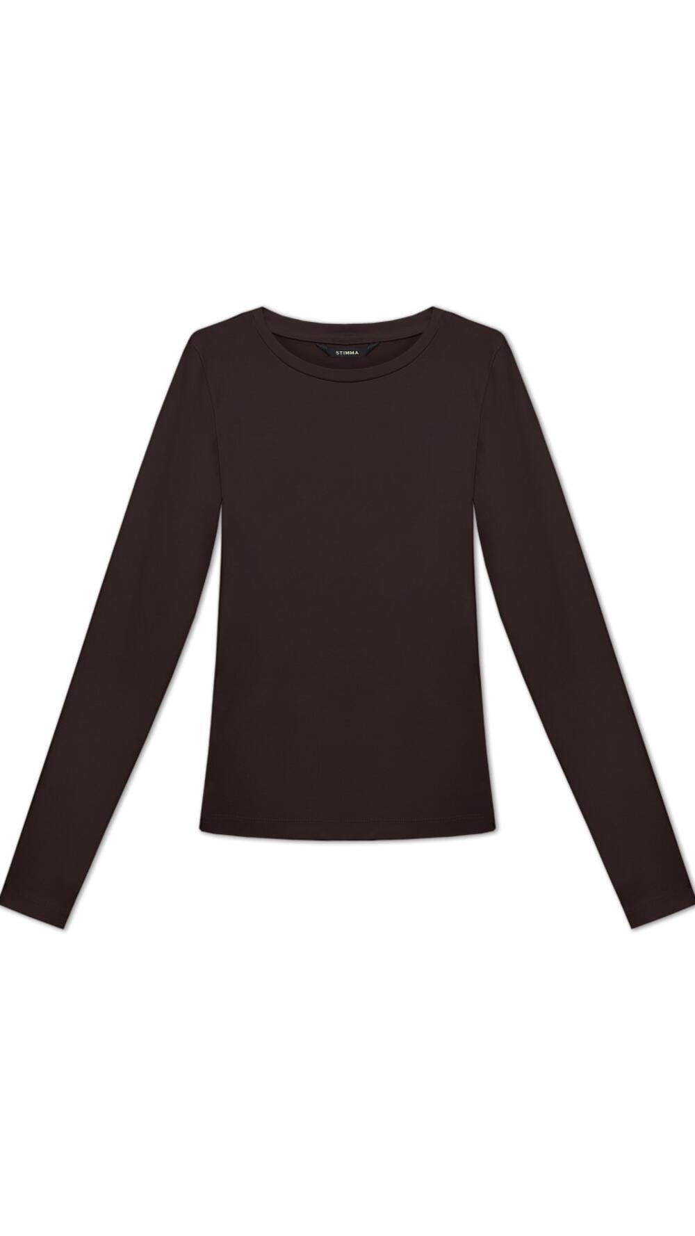 Лонгслів тонкий Джеремі Stimma Шоколадний, L
