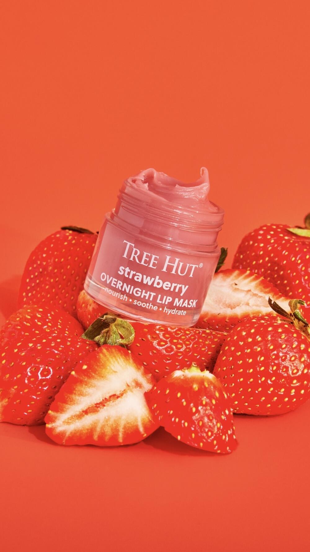 Нічна маска для губ Tree Hut Overnight Lip Mask 17g Strawberry