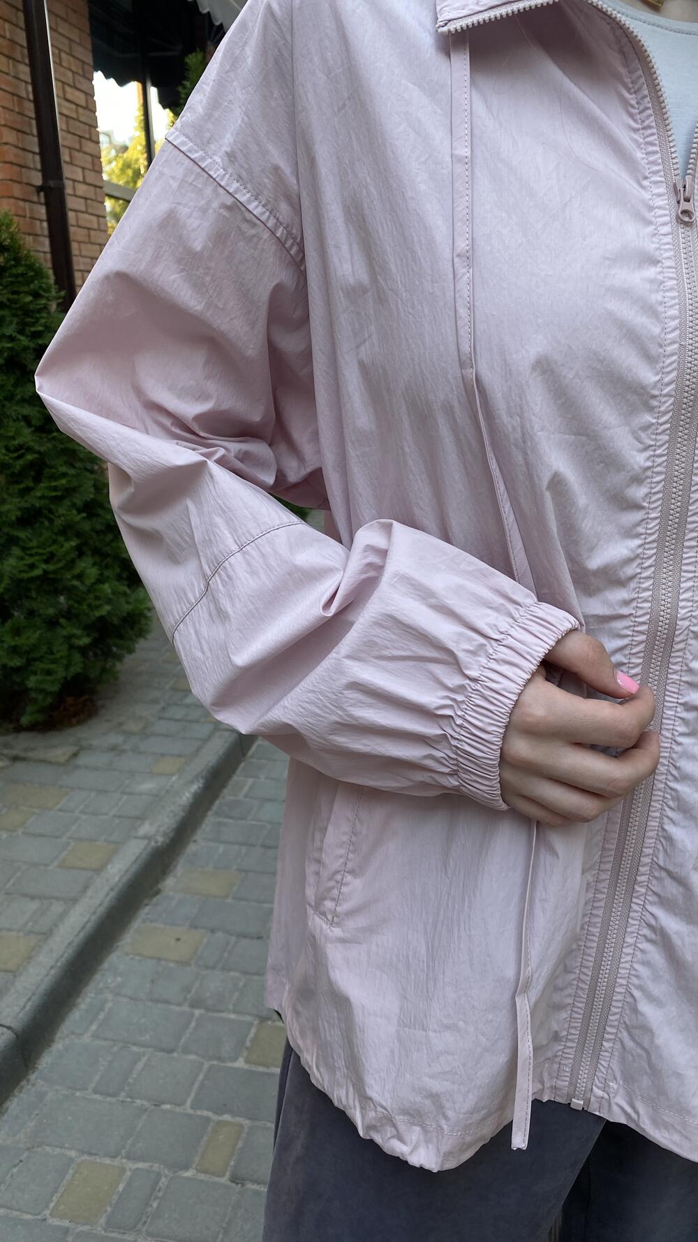 Вітрівка базова, на блискавці Роуз, Oversize