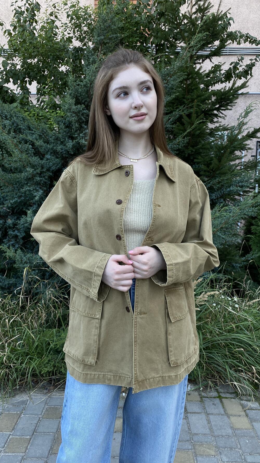 Парка без підклади, фасону жакет Кемел, Oversize