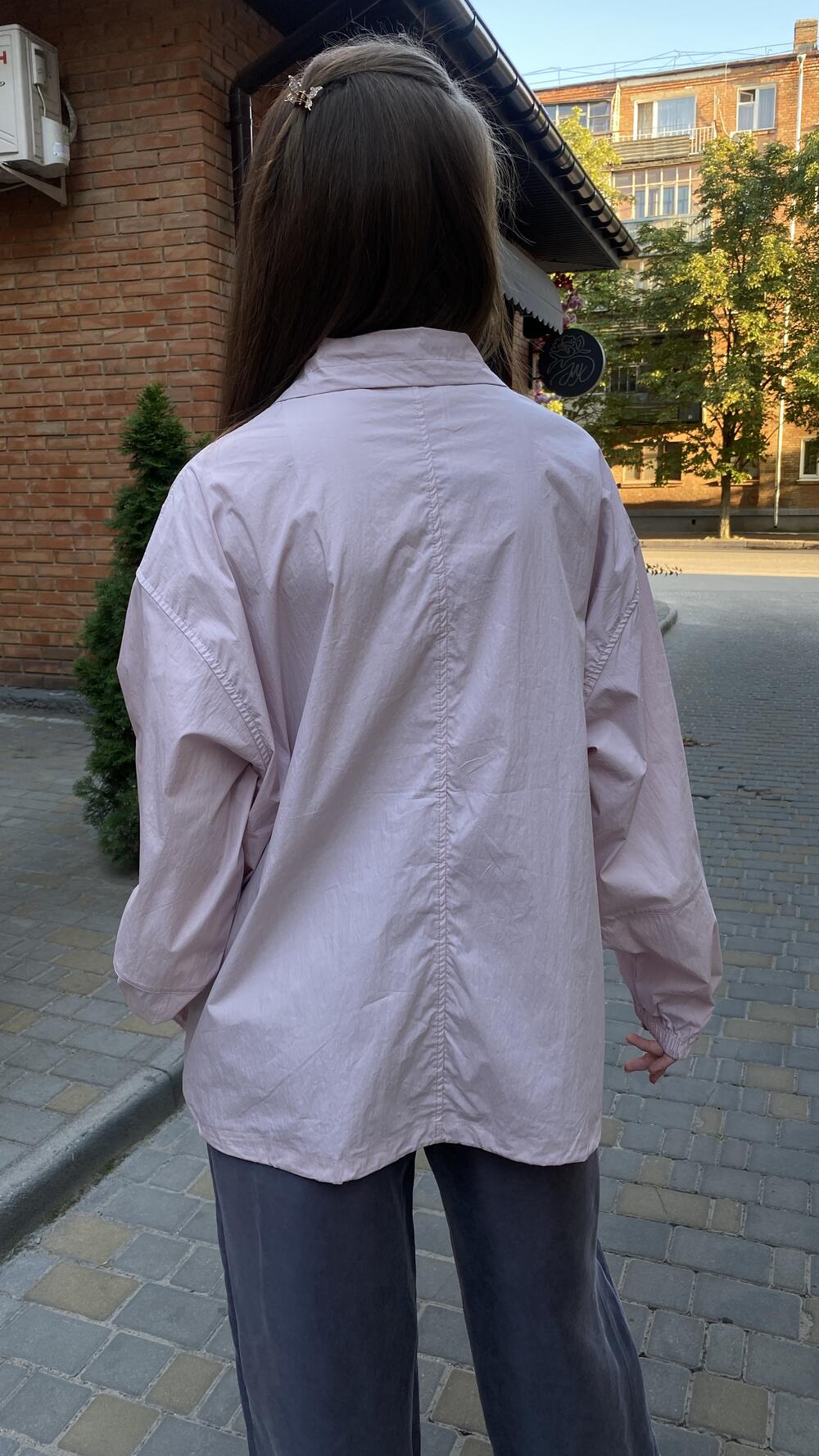 Вітрівка базова, на блискавці Роуз, Oversize
