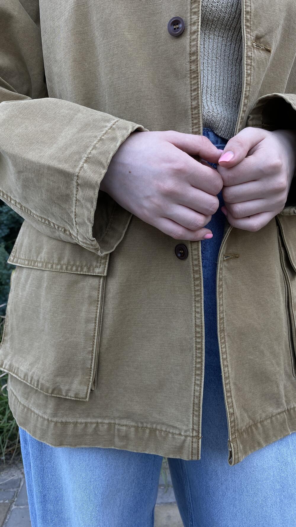 Парка без підклади, фасону жакет Кемел, Oversize