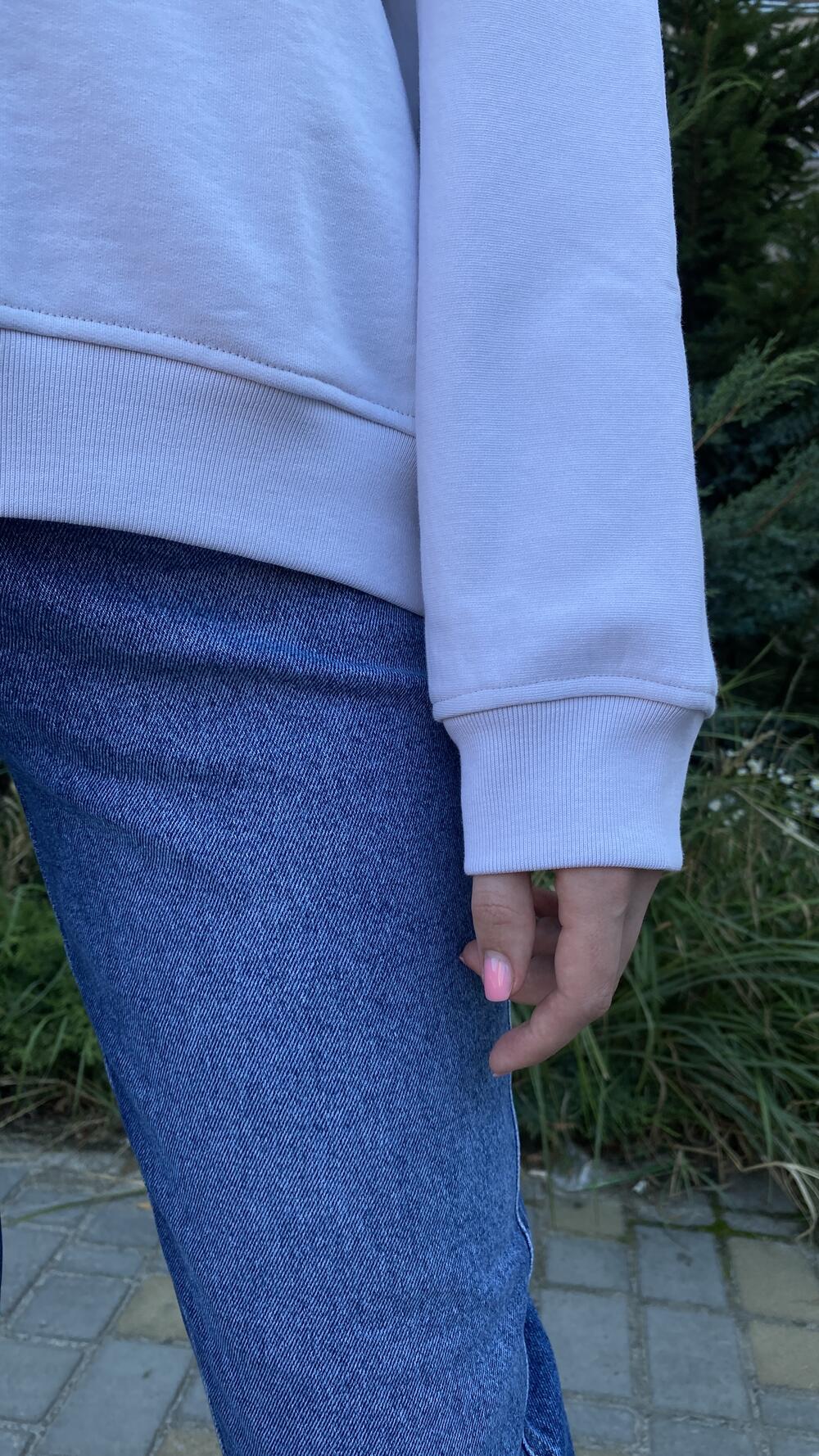 Світшот складноскроєний, базовий Тауп, Oversize