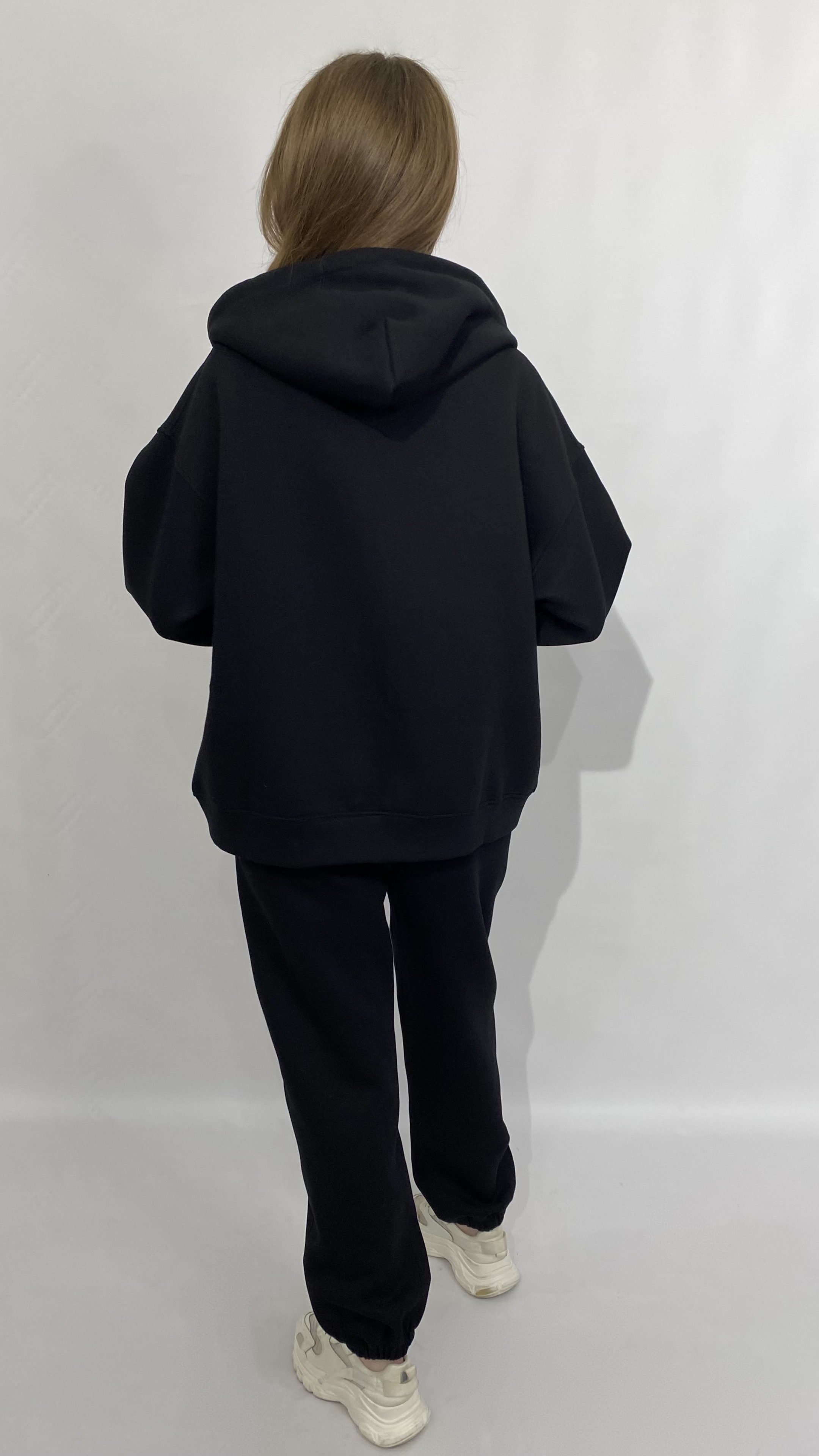 Спортивный й костюм з олімпійкою та джогерами Lacris Чорний, Oversize