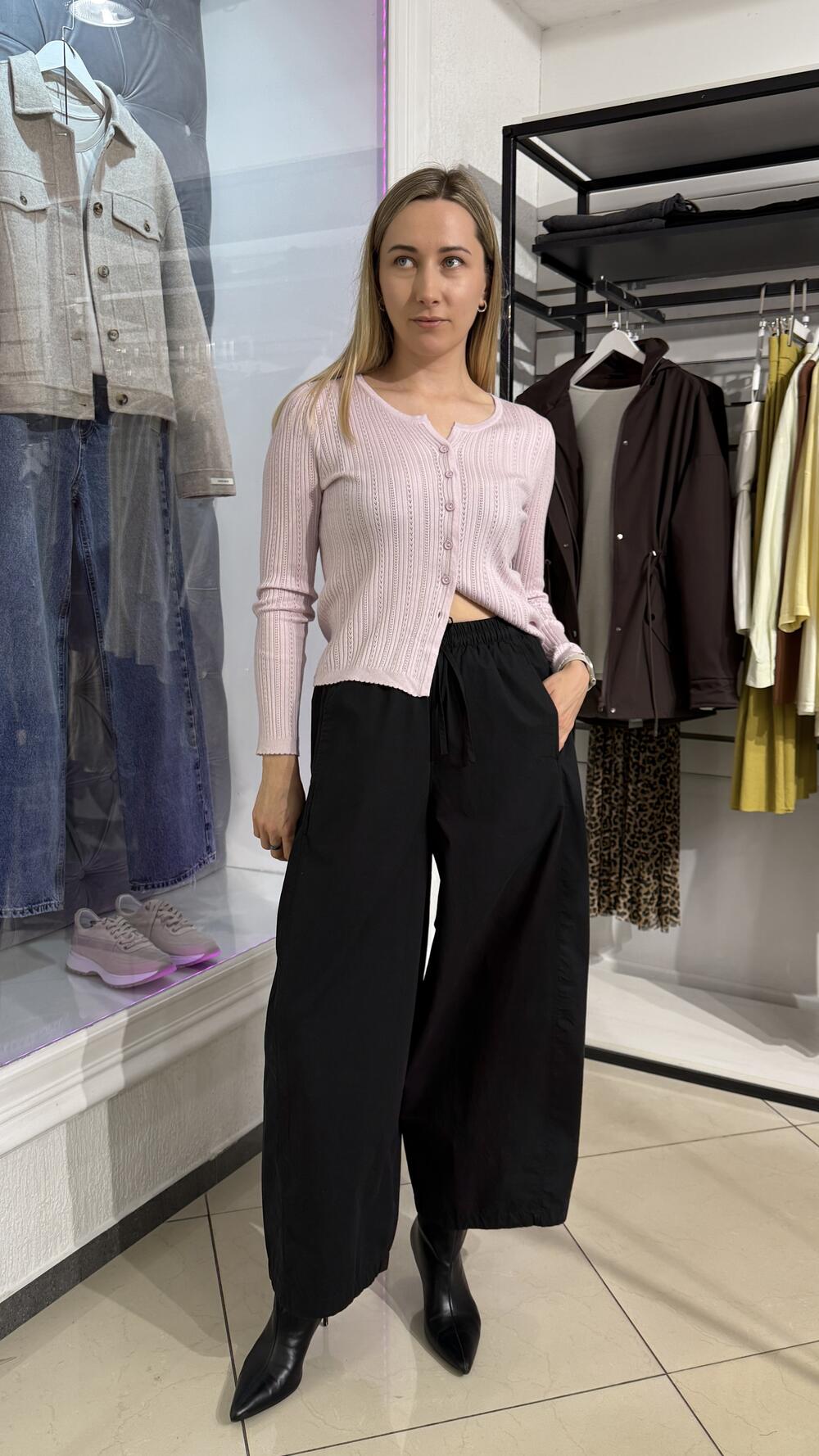 Кардиган тонкий, короткий Роуз, Oversize