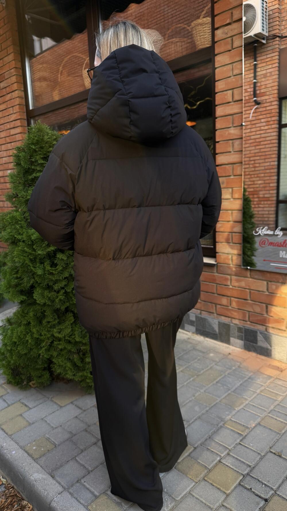 Бомбер з капюшоном Bless Чорний, L