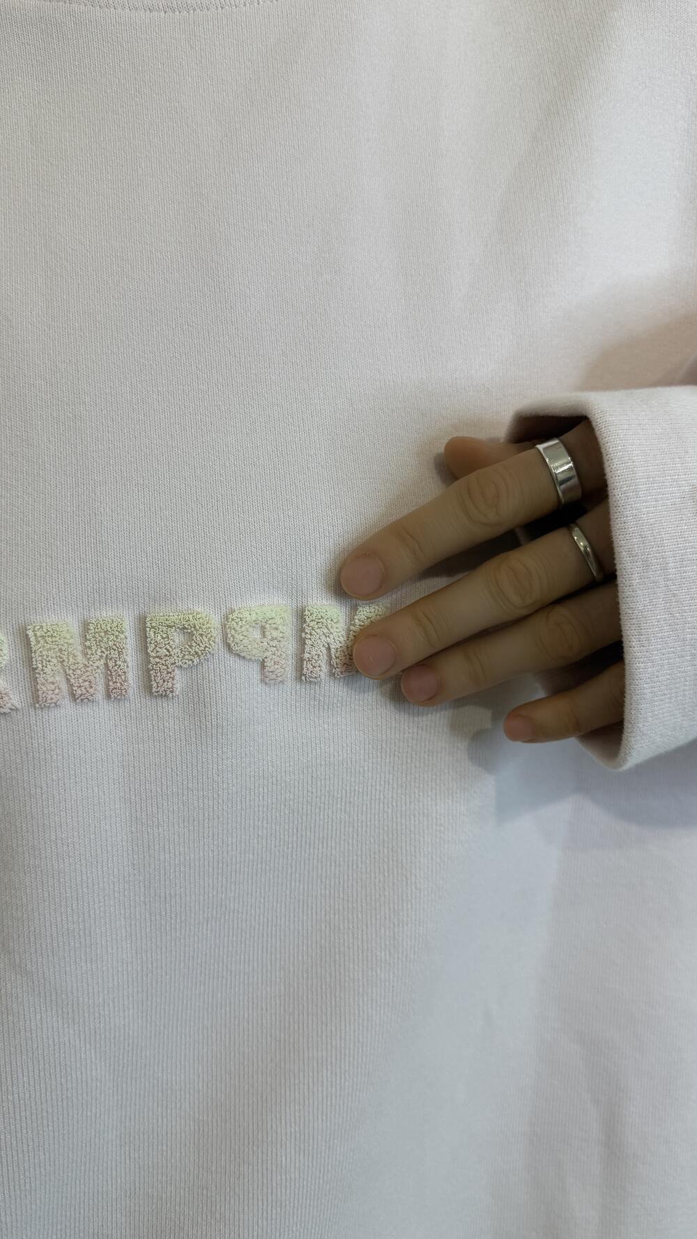 Світшот з нашивкою Charm Рожевий, Oversize