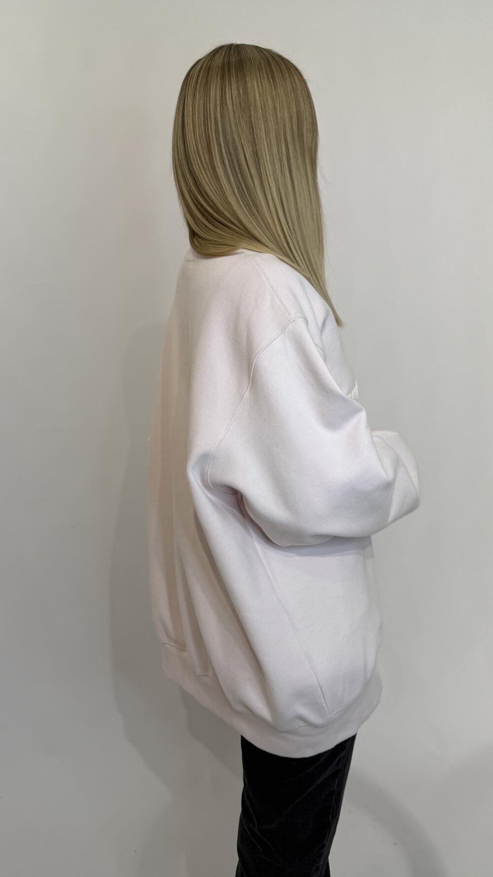 Світшот з нашивкою Charm Рожевий, Oversize
