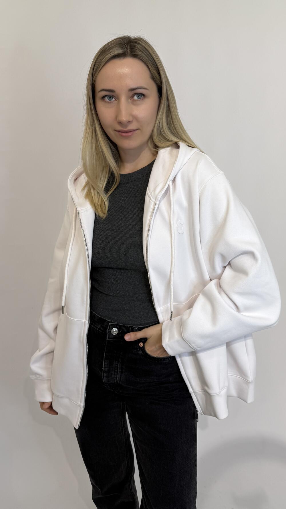 Худі обʼємне, з принтом С Рожевий, Oversize