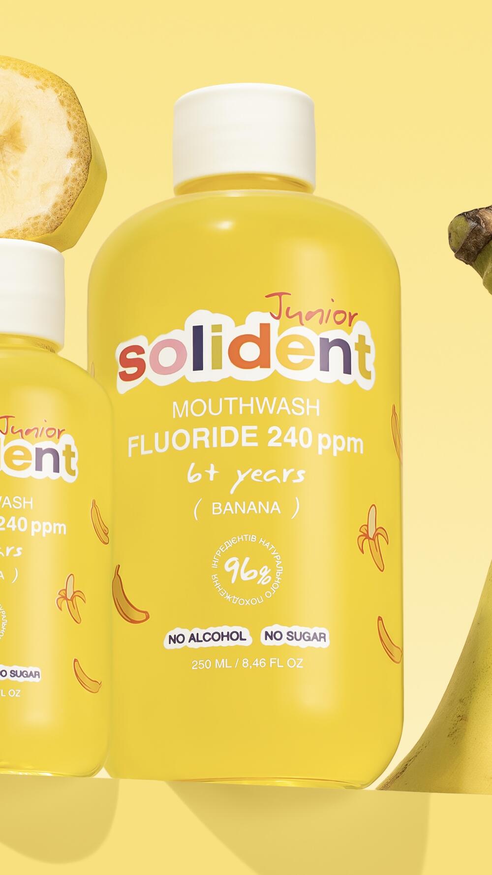 Дитячий ополіск. з фтором Junior 250 ml Solident 