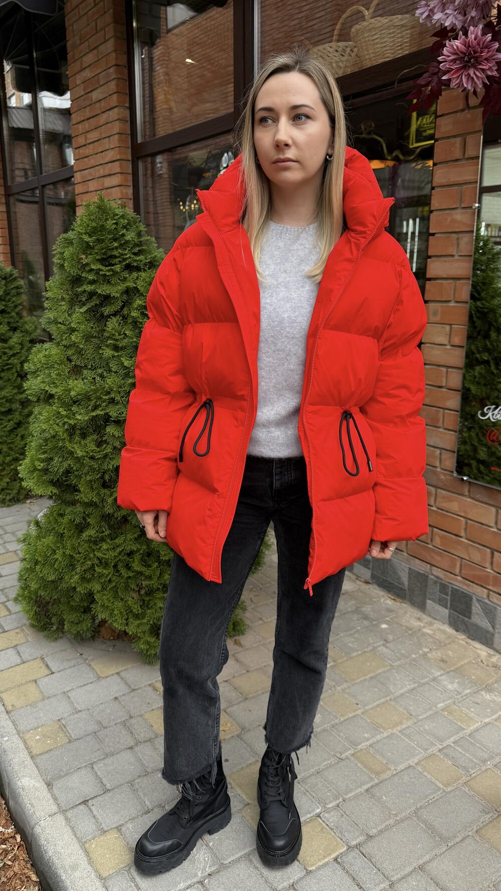 Куртка з куліскою зимова Allegra Червоний, S