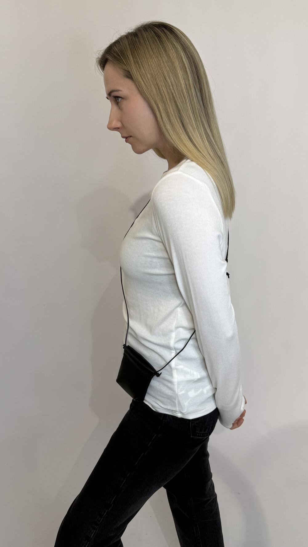 Лонгслів з підвіскою Молочний, Oversize