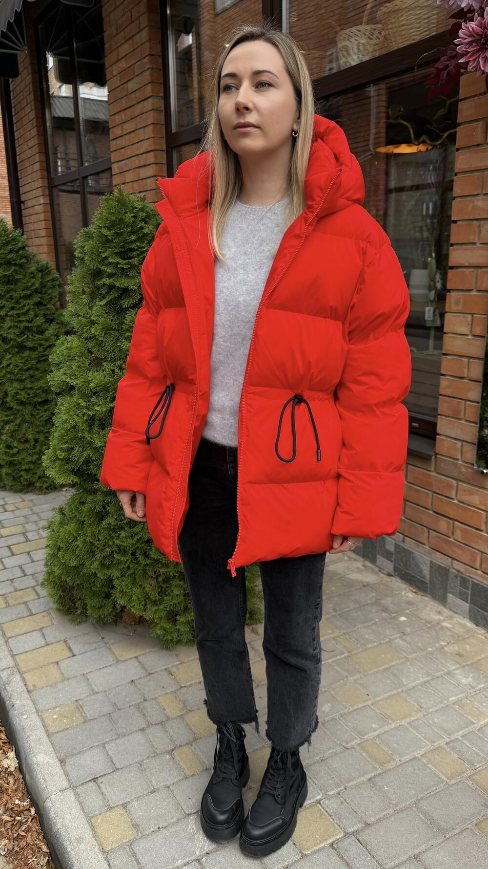Куртка з куліскою зимова Allegra Червоний, S