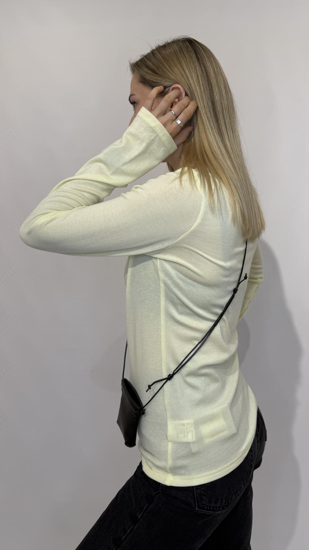 Лонгслів з підвіскою Лимонний, Oversize