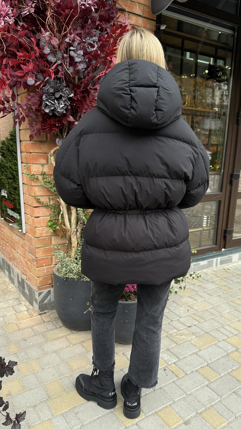 Куртка з куліскою зимова Allegra Чорний, M