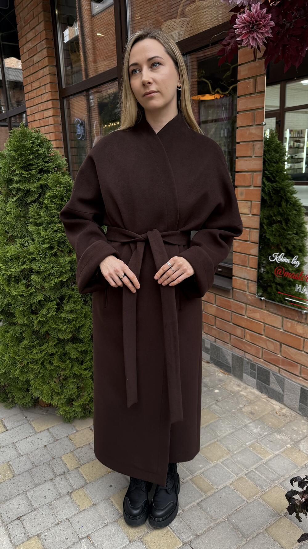 Пальто мод. Мішель Ricco Шоколадний, M