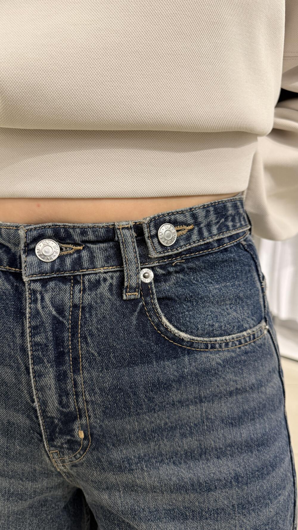 Джинси арт.3610 додаткові ґудзики Синій, 36