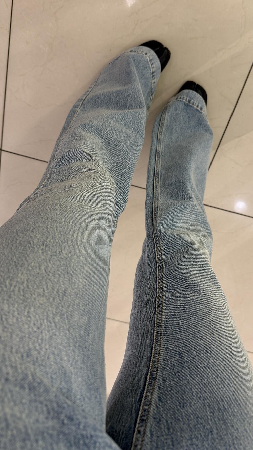 Джинси кльош Squalo Синій вінтаж, 40