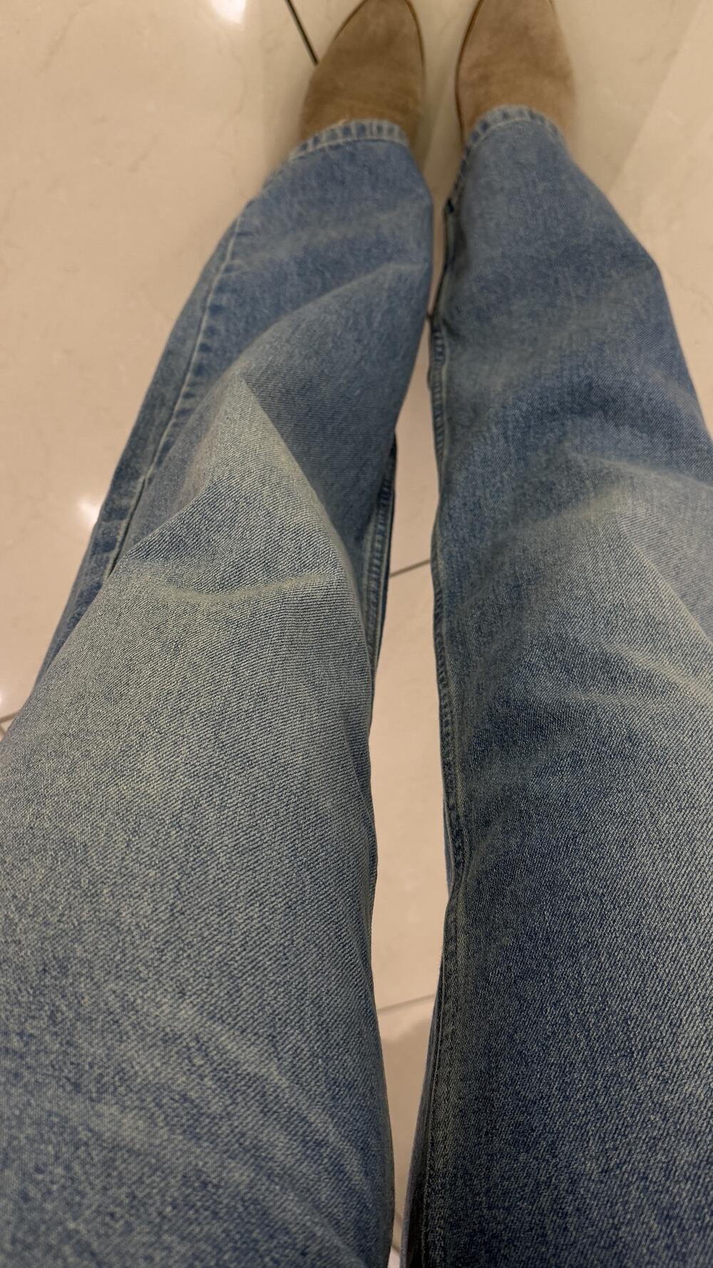 Джинси 3616 зі складним верхом Faf Блакитний темний, 36