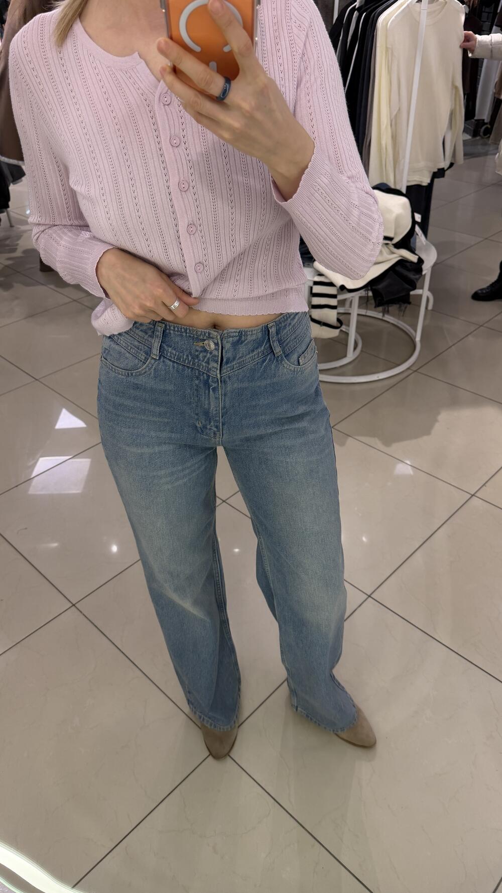 Джинси 3616 зі складним верхом Faf Блакитний темний, 36