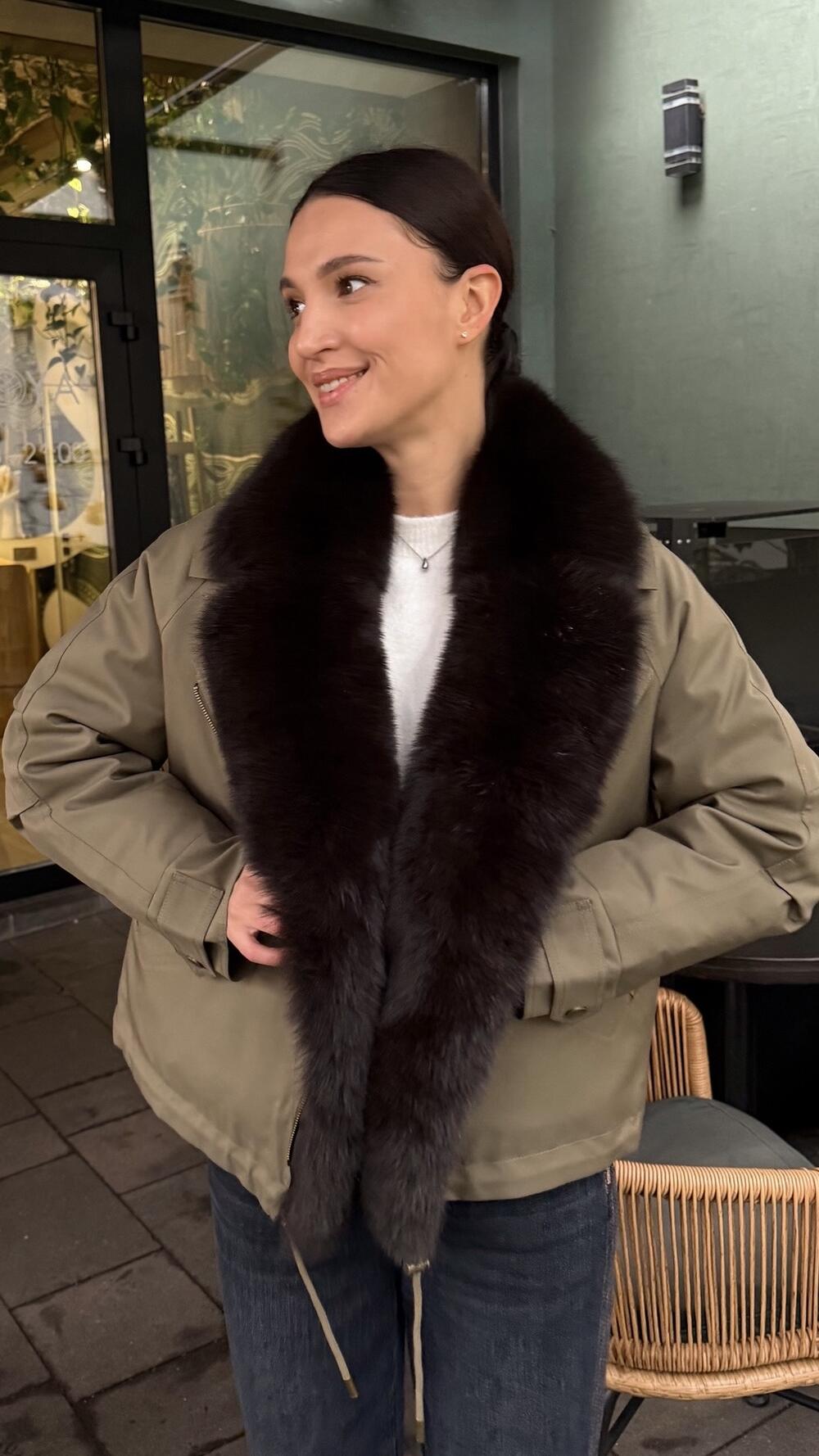 Парка з натуральним хутром LkRS 